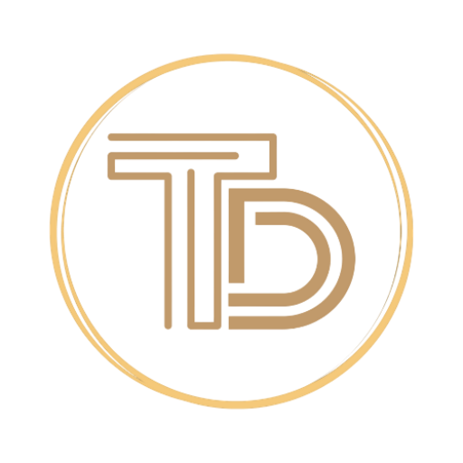 Logo Terrazzo Desig, TD je firma zabývající se renovací a litím teraco podala a schodů ve Středočeském kraji